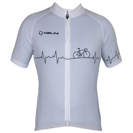 Übergröße Pulse Jersey Radtrikot kurzarm weiß