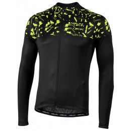 PYONGCHANG 2018 Radtrikot langarm schwarz/gelb (E20-4000)