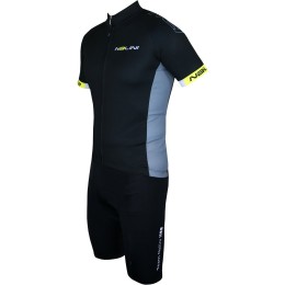 Radsport-Set (Radtrikot Native Jersey+Radhose SISCO 2) schwarz/neongelb