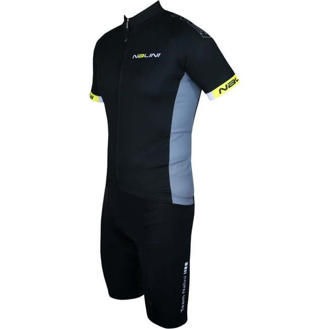 Radsport-Set (Radtrikot Native Jersey+Radhose SISCO 2) schwarz/neongelb Radsport-Set (Radtrikot Native Jersey+Radhose SISCO 2) schwarz/neongelb