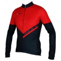 REVENGE Radtrikot langarm schwarz/rot