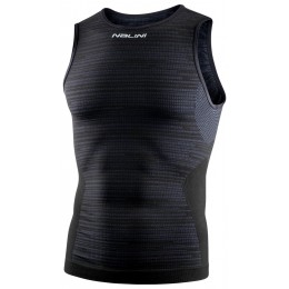 Seamless Tank Funktionsunterhemd ärmellos schwarz