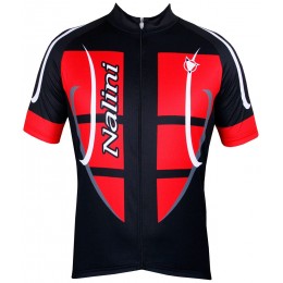 STEEL JERSEY Radtrikot kurzarm schwarz/rot