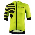 Stripes Jersey Radtrikot kurzarm gelbgrün Stripes Jersey Radtrikot kurzarm gelbgrün
