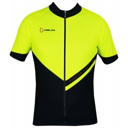 VENDETTA Radtrikot kurzarm schwarz/neongelb