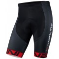 Radsport-Set (Radtrikot BORGO B+Radhose VILLAGGIO B) schwarz/rot