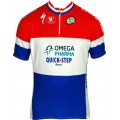 OMEGA PHARMA-QUICKSTEP Holländischer Meister 2013 Radsport-Profi-Team-Kurzarmtrikot mit kurzem Reißverschluss OMEGA PHARMA-QUICKSTEP Holländischer Meister 2013 Radsport-Profi-Team-Kurzarmtrikot mit kurzem Reißverschluss