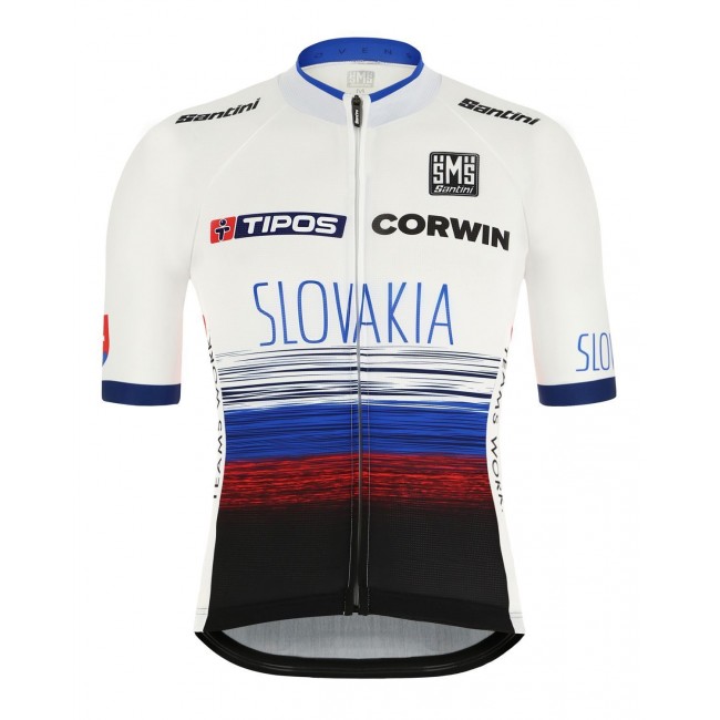 SLOWAKEI 2019 Kurzarmtrikot (langer Reißverschluss)-Radsport-National-Team SLOWAKEI 2019 Kurzarmtrikot (langer Reißverschluss)-Radsport-National-Team