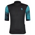 GRAVEL 10 Radtrikot kurzarm schwarz/blaugrün GRAVEL 10 Radtrikot kurzarm schwarz/blaugrün