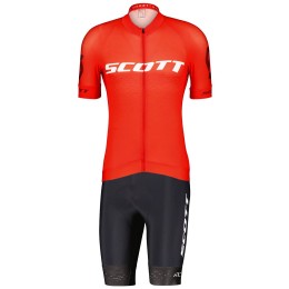 RC PRO Radsport-Set (Kurzarmtrikot+Trägerhose) rot/schwarz