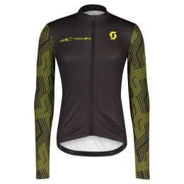 RC TEAM 10 Radtrikot langarm schwarz/gelb