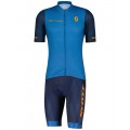 RC TEAM 10 Radtrikot kurzarm blau/orange