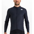 Checkmate Thermal Radtrikot langarm schwarz/blau