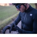 GTS SOFTSHELL Fahrrad Winterjacke schwarz