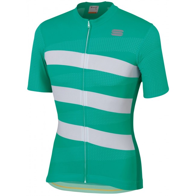 TEAM 2.0 RIBBON Radtrikot kurzarm grün/weiß TEAM 2.0 RIBBON Radtrikot kurzarm grün/weiß