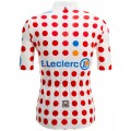 Tour de France 2023 gepunktetes Trikot (maillot pois, Bergtrikot) Radtrikot kurzarm
