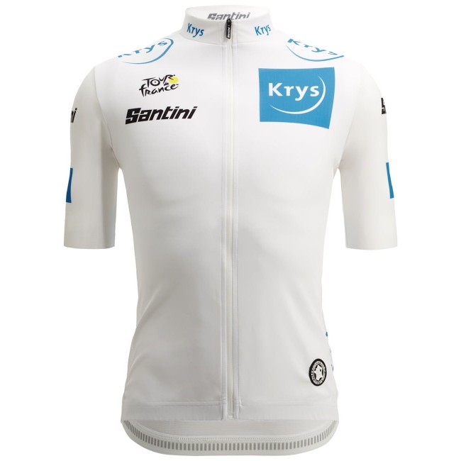 Tour de France 2022 weißes Trikot (maillot blanc, bester Jungprofi) Radtrikot kurzarm Tour de France 2022 weißes Trikot (maillot blanc, bester Jungprofi) Radtrikot kurzarm