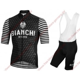 Profiteams BIANCHI MILANO Davoli Black Radbekleidung Satz Trikot Kurzarm+Trägerhosen Se Radtrikot Kaufen