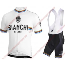 Profiteams BIANCHI MILANO New Pride white Radbekleidung Satz Trikot Kurzarm+Trägerhosen Se Radtrikot Kaufen