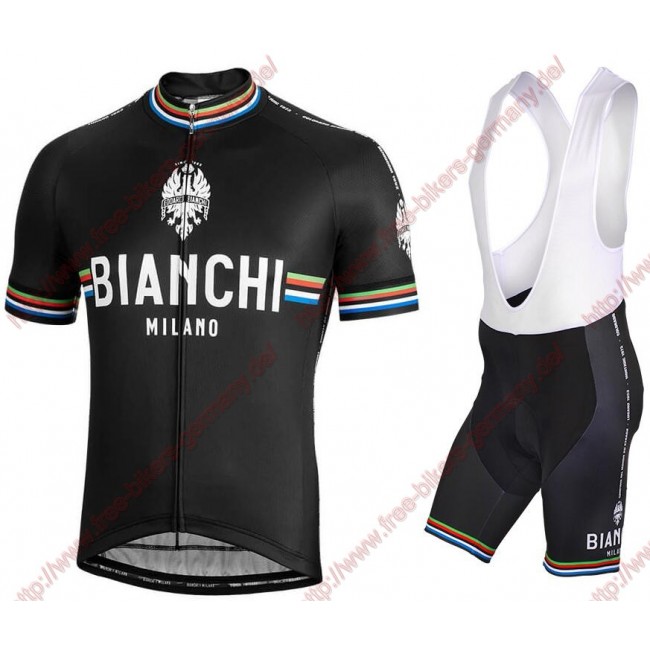 Profiteams BIANCHI MILANO New Pride black Radbekleidung Satz Trikot Kurzarm+Trägerhosen Se Radtrikot Kaufen Profiteams BIANCHI MILANO New Pride black Radbekleidung Satz Trikot Kurzarm+Trägerhosen Se Radtrikot Kaufen