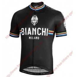 Profiteams BIANCHI MILANO New Pride black Trikot Kurzarm Outlet Radtrikot Kaufen