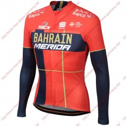 Profiteams Team Bahrain Merida 2019 Radsport Trikot Langarm Radtrikot Kaufen