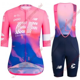 Profiteams EF Education First PRO TEAM AERO 2019 Damen Radbekleidung Satz Trikot Kurzarm+Trägerhosen Se Radtrikot Kaufen