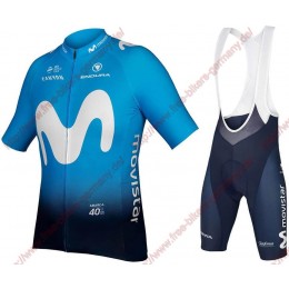 Profiteams MOVISTAR TEAM 2019 Radbekleidung Satz Trikot Kurzarm+Trägerhosen Se Radtrikot Kaufen