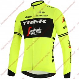 Profiteams Trek Segafredo 2019 training Fluo gelb Radsport Trikot Langarm Radtrikot Kaufen