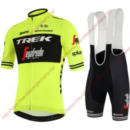 Profiteams Trek Segafredo 2019 training Fluo gelb Radbekleidung Satz Trikot Kurzarm+Trägerhosen Se Radtrikot Kaufen