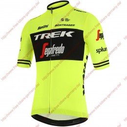 Profiteams Trek Segafredo 2019 training Fluo gelb Trikot Kurzarm Outlet Radtrikot Kaufen