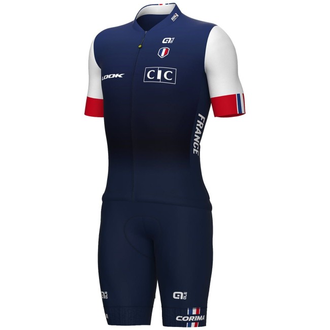 Frankreich 2023 Set(Radtrikot langer RV+Trägerhose)-ALE Radsport-Profi-Team Radtrikot Kaufen Frankreich 2023 Set(Radtrikot langer RV+Trägerhose)-ALE Radsport-Profi-Team Radtrikot Kaufen