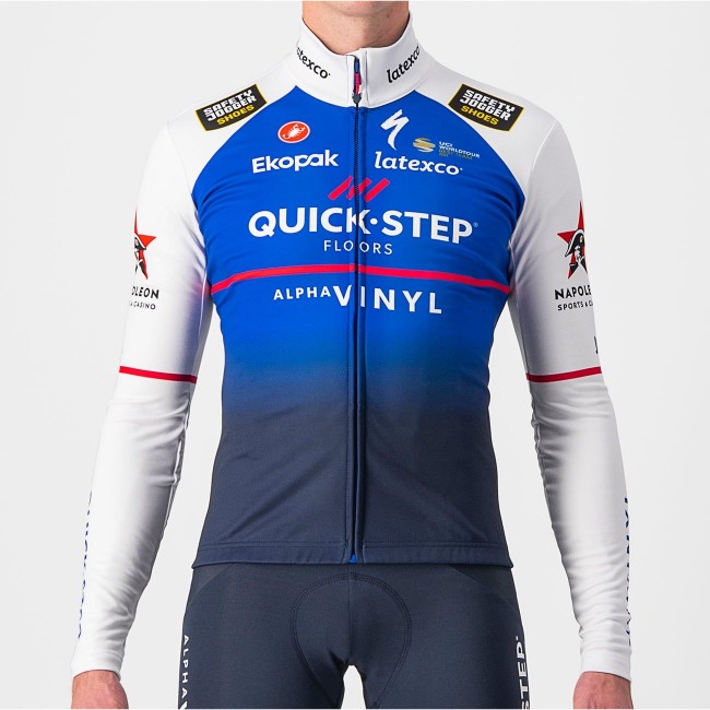Quick Step-Alpha Vinyl 2022 Radtrikot langarm-Radsport-Profi-Team Radtrikot Kaufen Quick Step-Alpha Vinyl 2022 Radtrikot langarm-Radsport-Profi-Team Radtrikot Kaufen