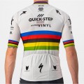 Quick Step-Alpha Vinyl Straßenrad Weltmeister Regenbogentrikot 2022 Competizione Radtrikot kurzarm-Radsport-Profi-Team Radtrikot Kaufen Quick Step-Alpha Vinyl Straßenrad Weltmeister Regenbogentrikot 2022 Competizione Radtrikot kurzarm-Radsport-Profi-Team Radtrikot Kaufen