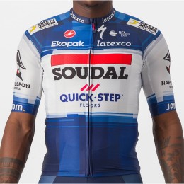 Soudal Quick-Step 2023 Aero Race 6.1 Radtrikot kurzarm-Radsport-Profi-Team Radtrikot Kaufen