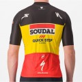 Soudal Quick-Step belgischer Meister 2023 Competizione Radtrikot kurzarm-Radsport-Profi-Team Radtrikot Kaufen