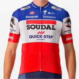 Soudal Quick-Step französischer Meister 2023 Competizione Radtrikot kurzarm-Radsport-Profi-Team Radtrikot Kaufen