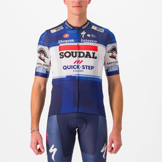 Soudal Quick-Step 2023 Set(Competizione Radtrikot+Competizione Trägerhose)-Radsport-Profi-Team Radtrikot Kaufen Soudal Quick-Step 2023 Set(Competizione Radtrikot+Competizione Trägerhose)-Radsport-Profi-Team Radtrikot Kaufen