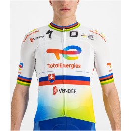 Team TotalEnergies slowakischer Meister Sagan edition 2022 Radtrikot kurzarm-Radsport-Profi-Team Radtrikot Kaufen
