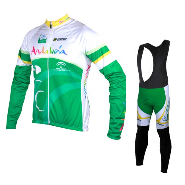 2015 Andalucia Fahrradbekleidung Radtrikot Satz Langarm und Lange Trägerhose Radtrikot Kaufen 2015 Andalucia Fahrradbekleidung Radtrikot Satz Langarm und Lange Trägerhose Radtrikot Kaufen