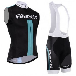 2015 Bianchi ärmelloses Trikot und Kurz Trägerhose Radtrikot Kaufen