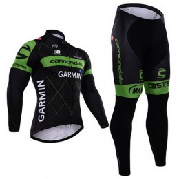 2015 Cannondale Garmin Fahrradbekleidung Radtrikot Satz Langarm und Lange Fahrradhose Radtrikot Kaufen