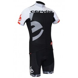2015 Cervelo fahrradbekleidung Satz Radtrikot Kurzarm grau schwarz und Kurz Radhose Radtrikot Kaufen