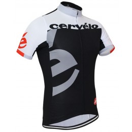 2015 Cervelo Radtrikot Kurzarm grau schwarz Radtrikot Kaufen