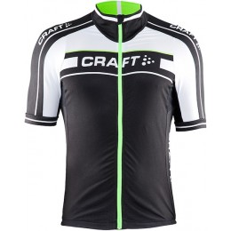 2015 Craft Bike Grand Tour Schwarz-Weiß-Grün Radtrikot Kurzarm Radtrikot Kaufen
