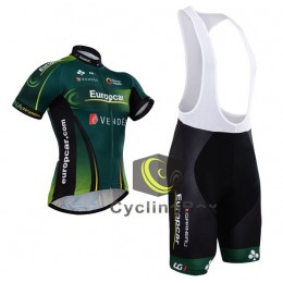 2015 Europcar Fahrradbekleidung Satz Fahrradtrikot Kurzarm Trikot und Kurz Trägerhose Radtrikot Kaufen