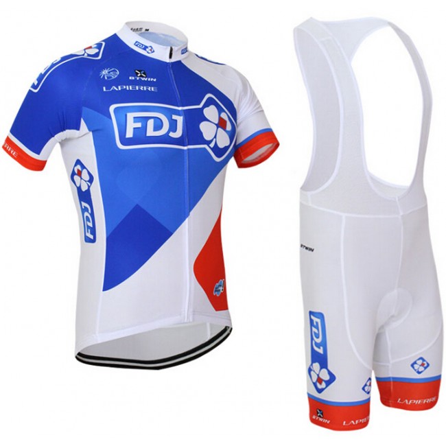 2015 FDJ Fahrradbekleidung Satz Fahrradtrikot Kurzarm Trikot und Kurz Trägerhose Radtrikot Kaufen 2015 FDJ Fahrradbekleidung Satz Fahrradtrikot Kurzarm Trikot und Kurz Trägerhose Radtrikot Kaufen