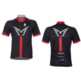 2015 Felt Radtrikot Kurzarm schwarz rot Radtrikot Kaufen