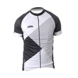 2015 KTM Radtrikot Kurzarm schwarz Weiß Radtrikot Kaufen
