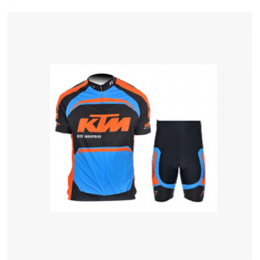 2015 KTM Proteam Blau Schwarz Radbekleidung Radtrikot Kurzarm und Fahrradhosen Kurz Radtrikot Kaufen